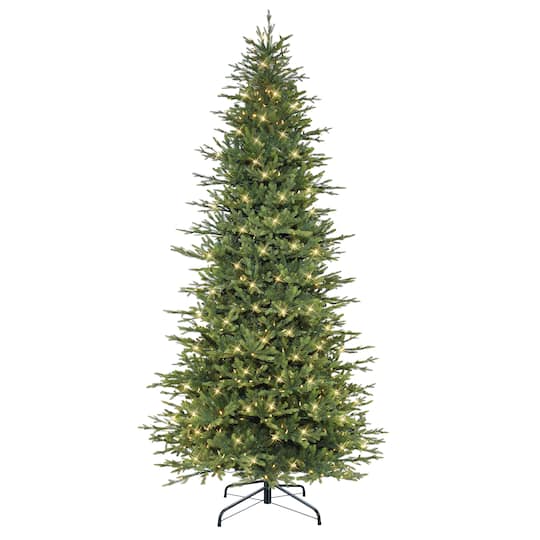 9Ft Pre-Lit Balsam Fir Artificial Tree, Multicolor Lights By Puleo International in Green | 9 ft | Michaels®